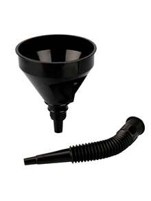 Flexible Plastic Accordion Funnel Kit For Fuel Oil + 1 Liter Measuring Jug With Handle - Funnel + Jar - View 5
