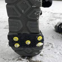 2 Pairs Of Silicone Ice Clips - Anti Slip With 5 Pointed Tips, Suitable For Traction Handles On Shoes, Walking, Hiking, Snow And Ice Adventures