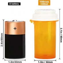 5pcs/10pcs Pill Bottles, 45ml Pill Boxes, Portable Home & Travel Pill/Capsule Organizer Containers