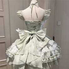 About The Flowering Period White Green Butterfly Summer Super Fairy Dress Fresh Princess Girl Birthday Short Skirt Lolita - 蝴蝶裙(送飛機盒) - 查看 4