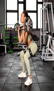 2 Pcs Occlusion Bands Glutes Hip Building Blood Flow Restriction Bands BFR Bundle Booty Bands Best Fabric Resistance Bands For Women Exercising Your Butt Squat Thigh Fitness - ColorA - 查看 4