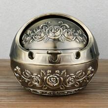 Integrated Retro Ashtray With Lid, Prevents Odor, Space-Saving, Easy To Clean, Retro Metal Decoration, Personalized Outdoor And Indoor Ashtray, Can Be Used Indoor And Outdoor, Suitable Home Bars,, Home Bar Decoration, Accessories, Fashion Accessories, Retro Ashtray, High-Quality Metal, Metal Ashtray, Space-Saving Tray, Decorative Ashtray, Smoker, Outdoor Enthusiasts - 青銅玫瑰 - 查看 13