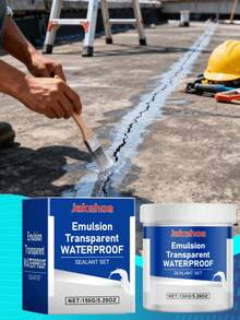 2pcs/Set Transparent Waterproof Sealant Glue, Quick Filling Invisible Sealant Glue For Construction And Home Use