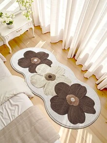 DAJIANG 1 tấm thảm lông mềm mại họa tiết hoa - Họa tiết hoa màu nâu và be thoải mái, thảm trải sàn dài chống trượt cho phòng ngủ hoặc phòng khách, có thể giặt bằng máy, trang trí nhà bằng lông cao, trang trí sàn phòng ngủ | thảm hình bất đối xứng | cảm giác len giả, thảm phòng khách, trang trí phòng lễ hội, thảm lối vào, thảm trải sàn, mùa thu, mùa đông, trang trí phòng ngủ, trang trí mùa thu, thảm, halloween, trang trí lễ tạ ơn, trang trí giáng sinh, thảm nhà bếp - Nhiều màu - Xem 5