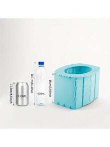 1 件式便携式折叠露营厕所 - 紧凑轻巧的设计，配有手柄，适合旅行和户外使用 - 可重复使用可清洗的紧急厕所，适用于汽车套件、房车露营、徒步旅行和灾难准备 - 秋季露营必备品、假日公路旅行必备品、生存装备、户外、冬季应急套件升级（清洁袋随机颜色） - 彩色 - 查看 3