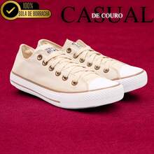 Women's Retro Sneakers – Comfort, Style And Grip With Rubber Sole - 米色 - 查看 2