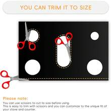 1pc Reusable Gas Stove Burner Cover, Fits Gas Stoves, Non-Stick Stove Liner, Stove Guard, Customizable Size