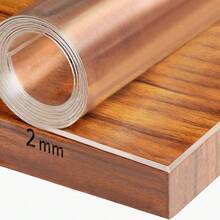 1pc 2.0mm Thick Transparent Protective Desk Mat, Durable Heat-Resistant Table Pad For Living Room, Dining Room, Kitchen, Bedroom, Premium Luxury Design - White - View 3