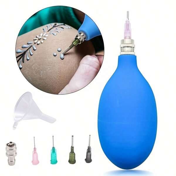 7pcs Ceramic Glaze Applicator Set, Includes 4 Interchangeable Metal Tips, Converter, Funnel And Squeeze Bottle - High Precision Ceramic Clay Glaze Decorating Tools For DIY Clay Art, Pottery Decoration, Bottle Glazing, Painting And Sculpting, Ergonomic Design For Precise Dispensing. Ideal For Artists, Crafters And Holiday DIY Gifts.