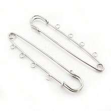 5pcs Craft Safety Pins Brooch Metal Sewing Pins With Loops Sewing Clothes Pins For Tags DIY Handmade Jewelry Making Accessories Findings - Brooch Pins - View 17
