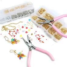 6/5/3/2/1pc Pink Jewelry Pliers, Including 3 DIY Jewelry Pliers,2 Tweezers And 1ring,Can Be Used To Make And Repair Various Jewelry Accessories, A Must-Have Tool For DIY Enthusiasts - Multicolor - View 9