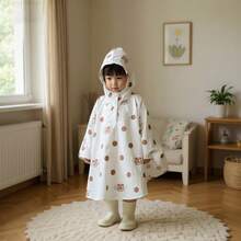 1pc Kids Raincoats For Girls Boys, Waterproof Rain Jacket Cartoon Bear Children Toddler Rain Wear Children Rain Poncho, 3D Cartoon Children Rainwear - Multicolor - View 7