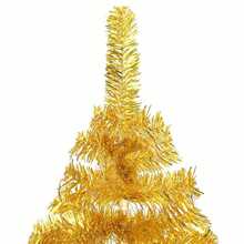 Künstlicher Weihnachtsbaum Beleuchtung & Kugeln Gold 120 cm PET-XY242787