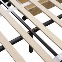 Upholstered Bed 140 X 200 Cm, Double Bed With Drawers, Slatted Base And Backrest, Skin-Friendly Double Bed In Velvet Fabric For Adults And Teenagers, Grey (Mattress Not Included) - Grey - View 2