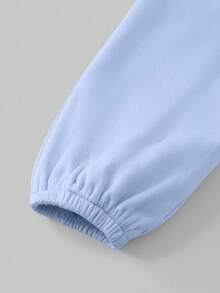 Purechapter 2 Peças Calça Esportiva Casual com Cintura Elástica para Meninas Pré-Adolescentes, com Bolsos Laterais, Forro Térmico, Adequada para Uso Casual Diário, Atividades ao Ar Livre, Presente Criativo