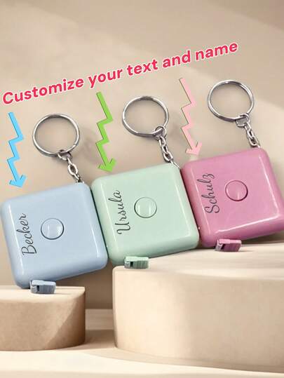 1-36 Mini Small Tape Measures With A 1.5-Meter Plastic Tape Measure Suitable For Work And Home Use. You Can Customize Your Text Gift As A Student Measuring Tool - Perfect For Drawing, Painting, School, And Household Items