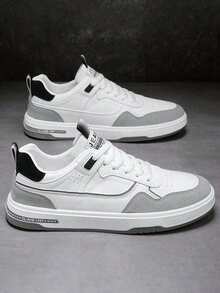 Minimalista blanco verde gris zapatos de los deportes de los hombres para Entrenadores para Hombres (Color Negro): Impermeables, Malla Transpirable y Plataforma – Con Tecnología Antideslizante, Ideales para Gimnasio, Calle y Todo Tipo de Clima - Gris - Ver 4