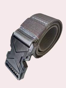 Men's Belt Tactical Belt, Military Hiking Gear "Nylon Mesh Work Belt With Heavy Quick Release Buckle.