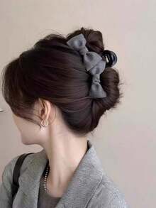 1 Stück koreanische Jeans-Schleife Haarclip, neuer Stil Haarclip, hinten am Kopf, große Haarspange für Mädchen Haarspangen Winter Haarzubehör