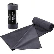 - Toalla de yoga caliente, de alta calidad, tacto fresco, microfibra absorbente, 72x 26.5 pulgadas, toalla de yoga de 6 pies para yoga caliente, 320 g - Gris tranquilo - Ver 2