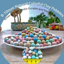 Natural Organic Colorful Leca Balls 2LBS Plants, 8mm - 10mm Ceramsite Clay Pebbles Indoor Potting Garden Soil Orchid, Succulents, Hydroponics, Decoration, Drainage 2LBS, Colorful, 1 - 2LBS + Nhiều màu + 1 - Xem 3