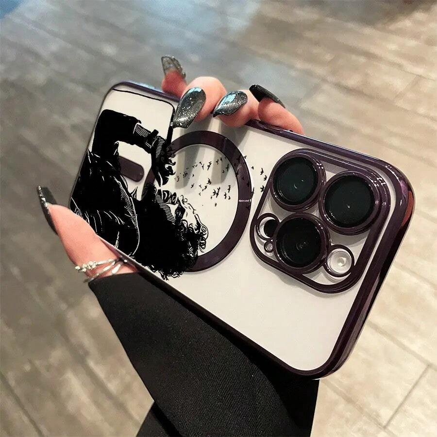 Funda magnética con diseño de perro y lentes, compatible con carga inalámbrica magnética. Compatible con phone 16 Pro Max, 16, 15 Pro, 14, 14 Plus/14 Pro Max, 13, 13 Pro, 12 Pro, 11/11 Pro y la serie Pro. Es un teléfono ideal para regalar a amigos, en cumpleaños y en fiestas. - Morado - Ver 1