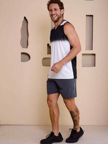 Men's Sublimated Grade Breathable Tank Top For Workout Gym Simple Summer Regular Fit No Halloween - 白色 - 查看 6