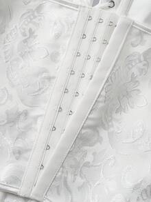 Women's Plus Size Body Shaping Tops, Women's Corsets, Halloween Dresses, Christmas Costumes, Holiday Parties - White - View 7