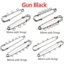 5pcs Craft Safety Pins Brooch Metal Sewing Pins With Loops Sewing Clothes Pins For Tags DIY Handmade Jewelry Making Accessories Findings - Brooch Pins - View 9