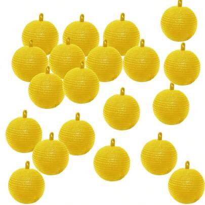 10 trampas para moscas de la fruta, bolas atrapamoscas para insectos voladores al 10%, atrapamoscas, trampas para mosquitos con adhesivo, trampas sueltas para moscas para interiores, exteriores, cocina, plantas, árboles e insectos voladores.