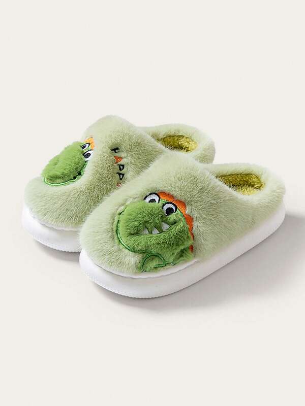 1 Paio di Pantofole per Bambini, Pantofole Morbide e Calde con Cartoni Animati Carini per Ragazzi, Bambini Piccoli/Grandi, Autunno/Inverno