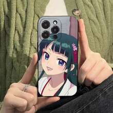 Custodia per telefono Apothecary Diaries Maomao compatibile con 15, 14, 13, 12, 11, Plus, Pro Max, XS, X, XR, SE, Mini, 8, 7, in morbido silicone nero - compatibile con custodia 17, custodia 17 Pro, custodia 17 Pro Max