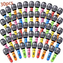 10pcs Colorful Inflatable Microphone -Dynamic Party Gift & Rockstar Themed Event Decoration -Random Colors,Christmas