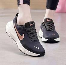 Women's Nike Revolution 8 Sports Training Running Shoes - Black - View 1