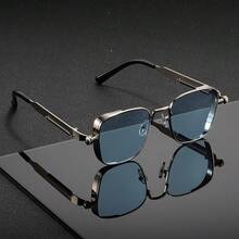 Fashionable New Metal Spring Punk Eyeglasses Large Frame Glasses Suitable For Outdoor Travel - Multicolor - View 2