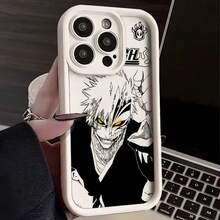 Hot Cool Anime BLEACH Phone Case Compatible With  17 16e 16 15 14 13 12 11 Pro Max Mini XR XS X 7 8 Plus Soft TPU Back Cover, Cover Compatible With  17 Pro Max Case,  17 Pro Case,  17 Case,  16 Pro Max Case