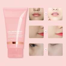 Mascarilla Facial Peel Off de Colágeno Nocturna Hidratante Repara Remueve - Rosa - Ver 3