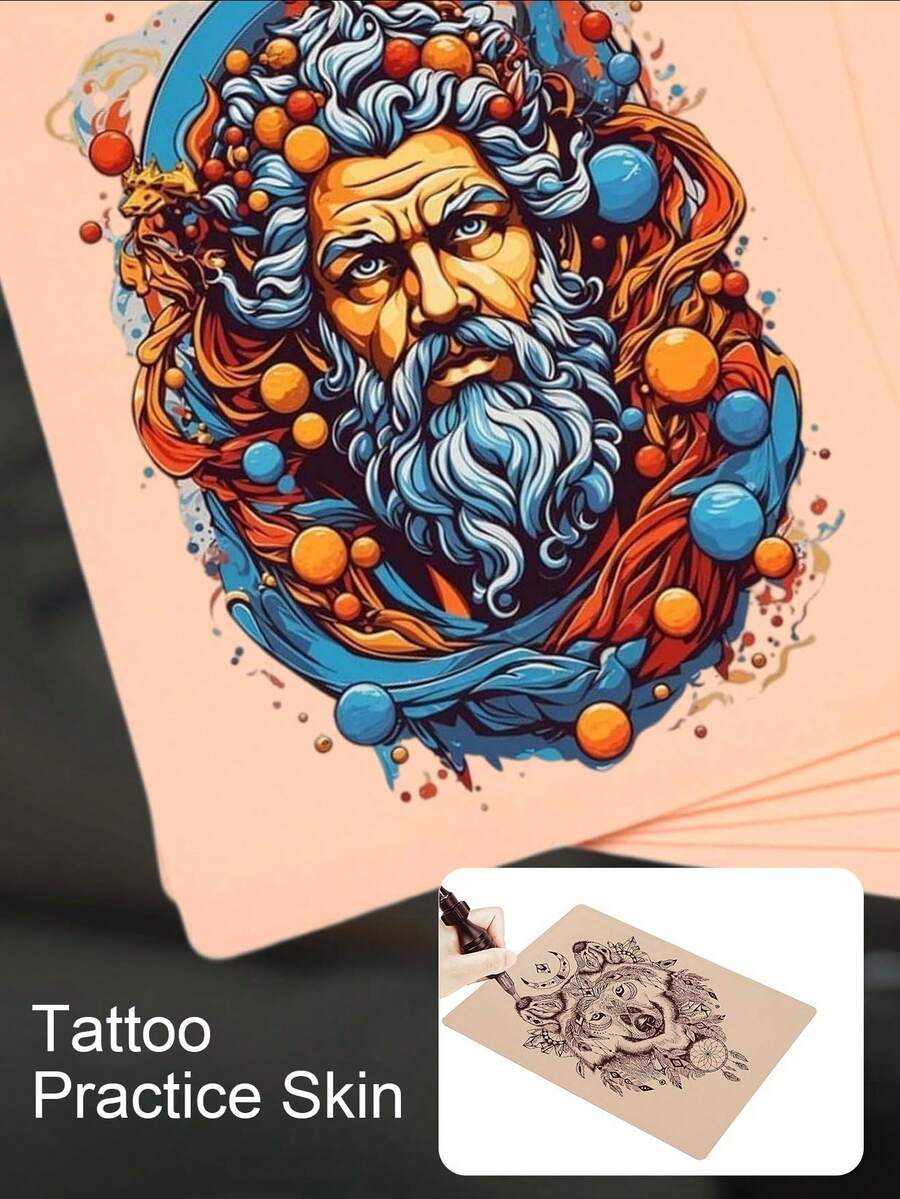 1 pezzo/5 pezzi di pelle di silicone per pratica di tatuaggi - spessore 1mm, pelle di pratica realistica a doppia faccia per tatuaggi, microtatuaggi, sopracciglia e labbra - strumenti e accessori morbidi, pelle di silicone bianca per pratica di tatuaggi, dimensioni ridotte, ideale per principianti