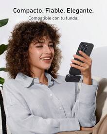 Power Bank con Conector USB-C Plegable Integrado, Cargador portátil de 5000 mAh 22.5, para 17/16/15 Serie, S22/23 Series,, Pro/, yás (Azul) - Ver 6