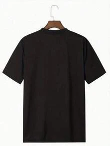 Anti Social Club Double Sided Digital Printed 220g Casual T Shirt 1pcs Men's Streetwear 100% Cotton Graphic Tee Relaxed Fit Tee For Urban Style - màu đen - Xem 2