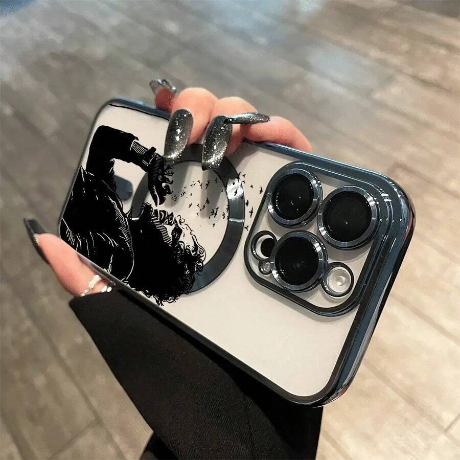 Funda magnética con diseño de perro y lentes, compatible con carga inalámbrica magnética. Compatible con phone 16 Pro Max, 16, 15 Pro, 14, 14 Plus/14 Pro Max, 13, 13 Pro, 12 Pro, 11/11 Pro y la serie Pro. Es un teléfono ideal para regalar a amigos, en cumpleaños y en fiestas. - azul claro - Ver 1