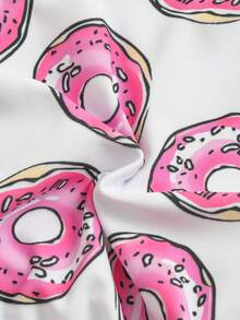 Bộ đồ bơi liền thân hình bánh donut dễ thương dành cho bé gái, độ tuổi 4-8. - Nhiều màu - Xem 6
