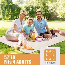 Mantas de picnic para exteriores, impermeables, grandes, tapete de playa, sin, plegable, con correa de transporte, manta de camping porttil, manta de parque para csped parque, senderismo, - Flor Amarilla - Ver 3