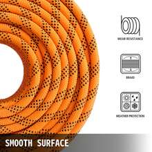 7/16 Inch Double Braided Polyester Rope, 200 Feet Nylon Pull Rope, 880 Lb High Strength Polyester Cargo Sail Rope For Marine Gardening Arborist (7/16 Inch-200 Feet) - 7/16 pulgadas - 查看 5