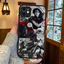 Hot Movie Classic W-Wednesdayes Phone Case Covercompatible with  14 X XR XS 7 8 Plus 11 12 13 Pro MAX 13mini Matte Shockproof Case-Covercompatible with  17 Hülle, 17 pro Hülle, 17 promax Hülle