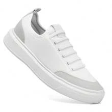 Men's White Sneakers Casual Shoes Easy To Wear Low Top Modern Flat Sole Fashion Modern Nylon Soft Lightweight Comfortable - 白色 - 查看 6