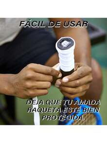 VXMBNB, Overgrip Tenis, Overgrip Padel de 12 Piezas, Absorbente del Sudor y Antideslizante, Apto para Tenis, Cricket y Otras Raquetas. - Blanco - Ver 7