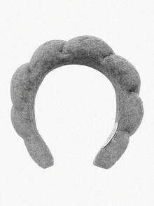 1pc Facial Headband / 2pcs Facial Wristbands / 3sets Spa Headband, Makeup Headband, Facial Headband, Skincare Headband, Pink Velvet Fluffy Sponge Headband, Bow, Bubble, Spa Headband, Wristband, Women & Girls Hair Accessories Set - Multicolor - View 13