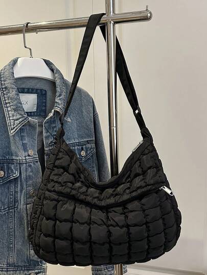 حقيبة سحابة مطوية أنيقة، حقيبة كتف وحقيبة متعددة الاستخدامات، حقيبة نسائية فاخرة