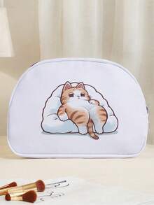 Cat Print Makeup Bag, Multi-Functional Cosmetic Pouch Organizer, Multi-Pocket Design Convenient Toiletry Bag For Travel & Outdoor, Lightweight - Multicolor - View 11